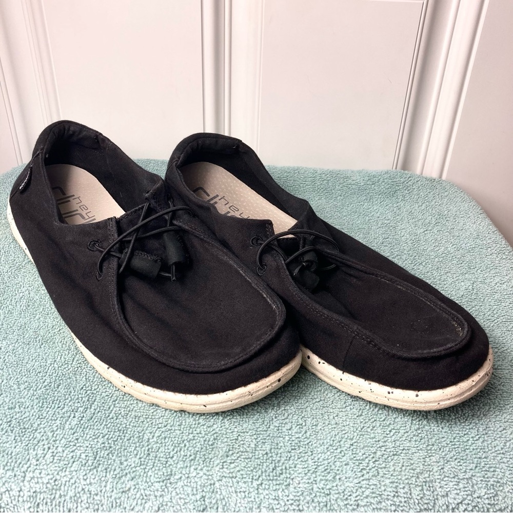 Hey Dude Black Slip On Casual Comfortable Shoes